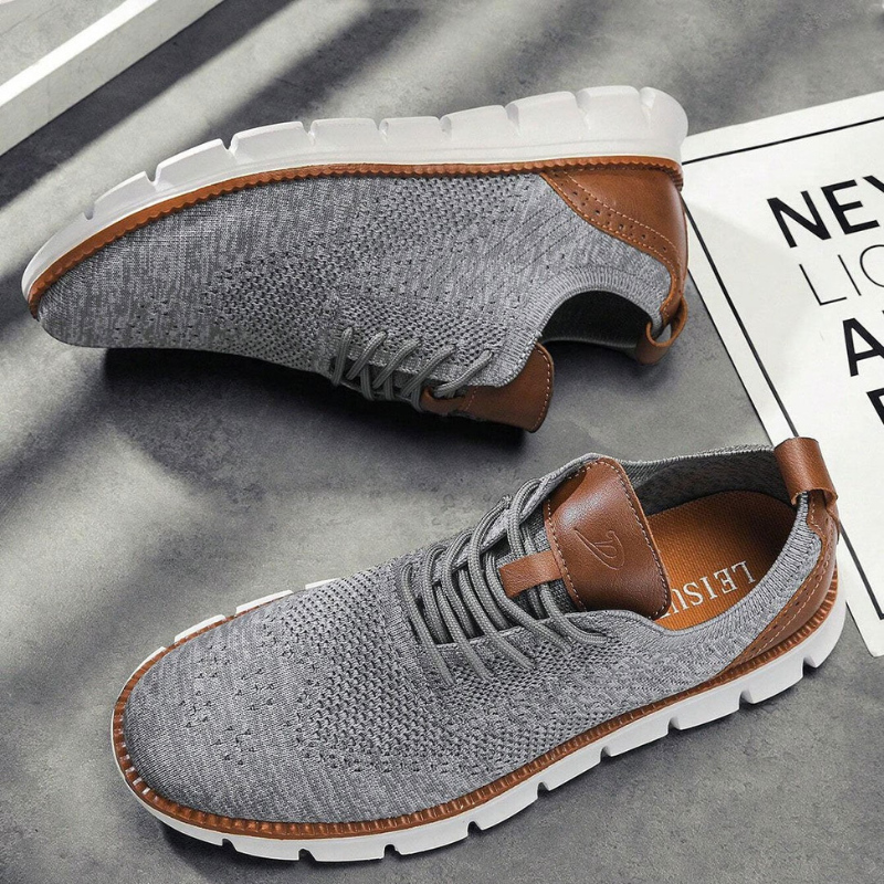 Henry | Beige Knit Casual Shoes