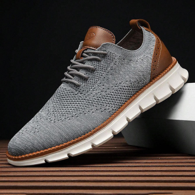 Henry | Beige Knit Casual Shoes