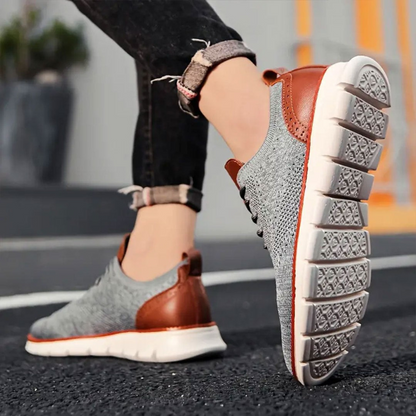 Henry | Beige Knit Casual Shoes