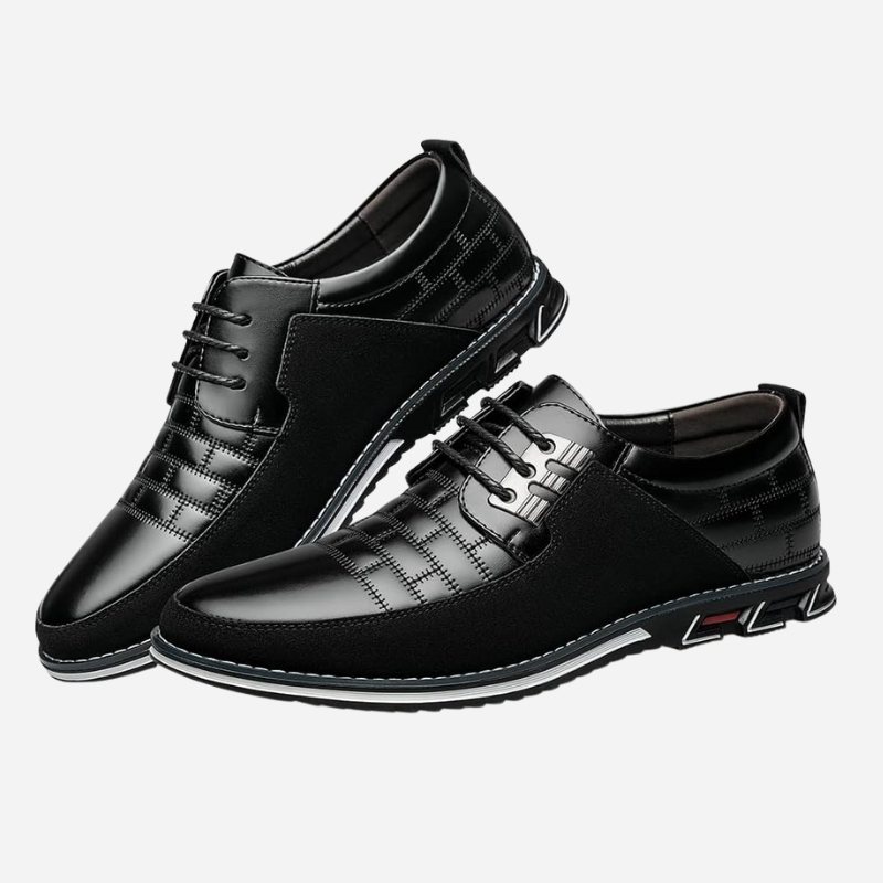 Charles | Black Smart Casual Shoes