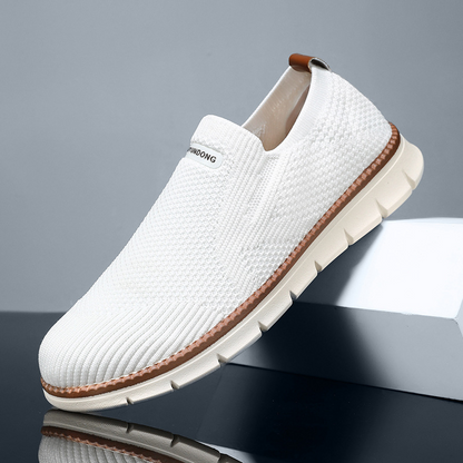 Oliver | Black Knit Slip-On Trainers