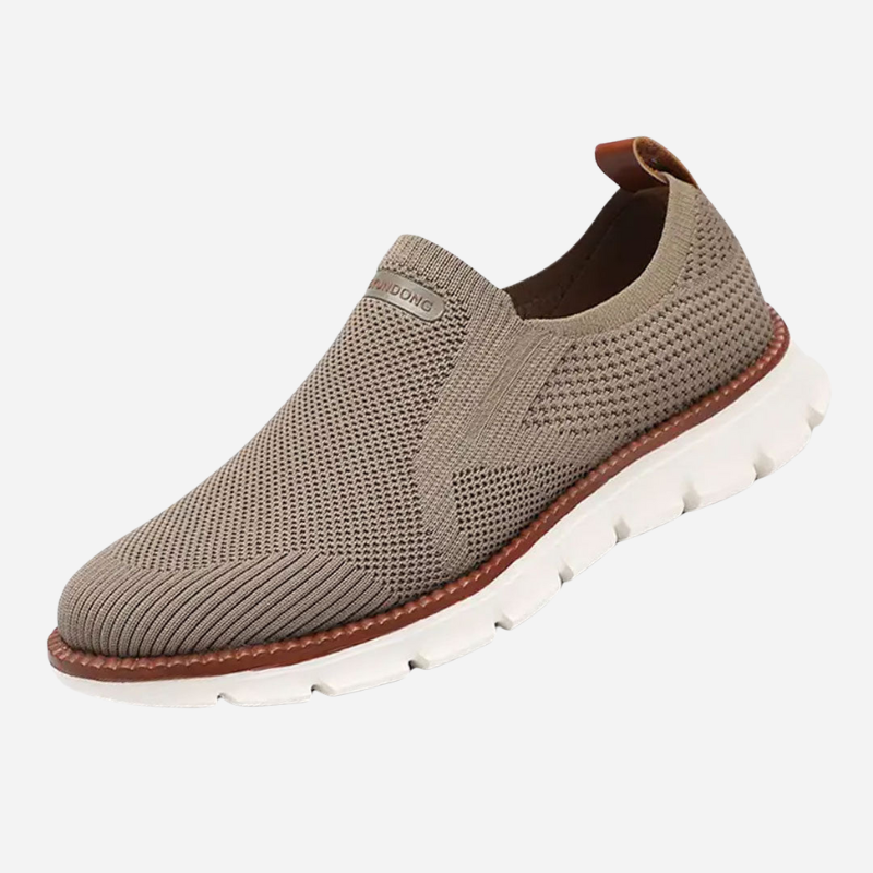 Oliver | Black Knit Slip-On Trainers