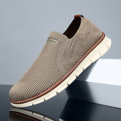 Oliver | Black Knit Slip-On Trainers