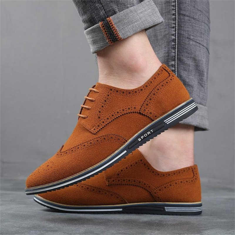 Edward | Black Suede-Look Derby Shoes