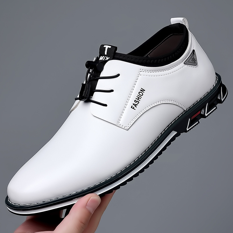 Arthur | Black Patent-Style Derby Shoes