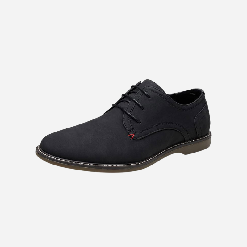 Oliver | Brown Suede-Look Derby Shoes