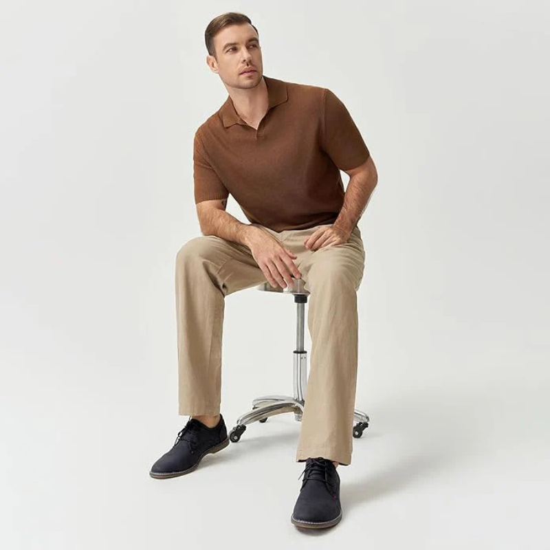 Oliver | Brown Suede-Look Derby Shoes