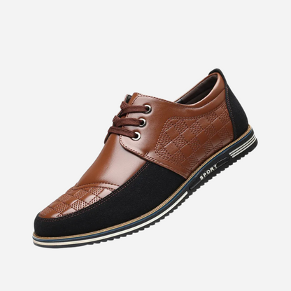 George | Black Textured Lace-Up Shoes
