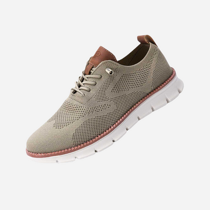 Edward | Cream Knit Trainers