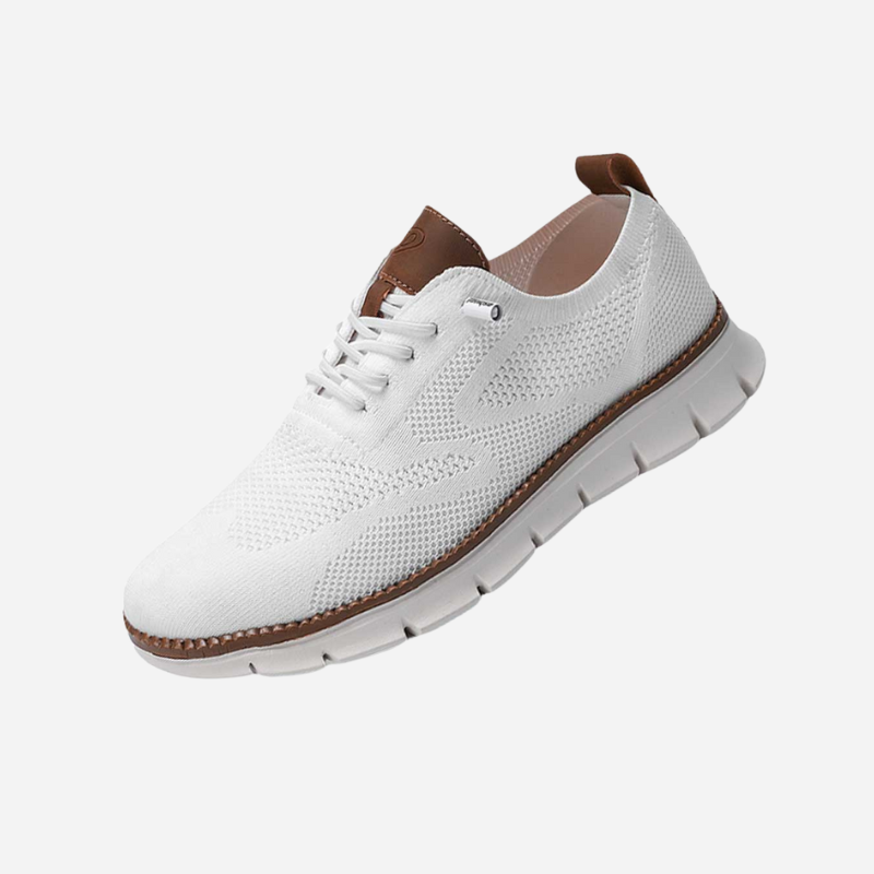 Edward | Cream Knit Trainers