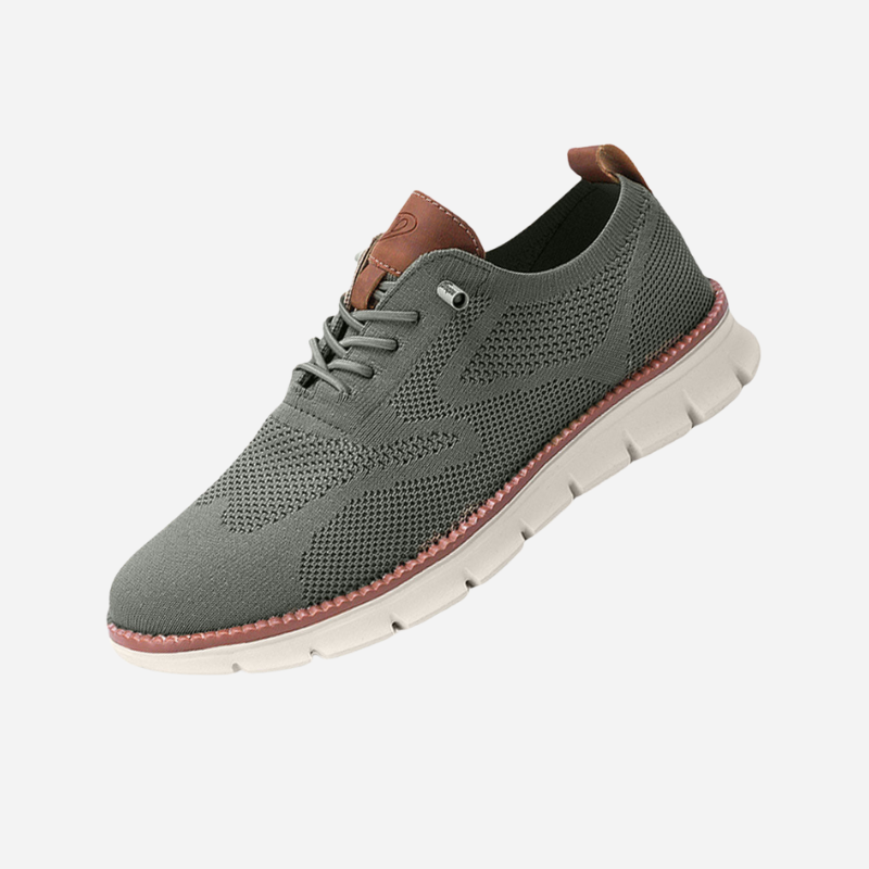 Edward | Cream Knit Trainers