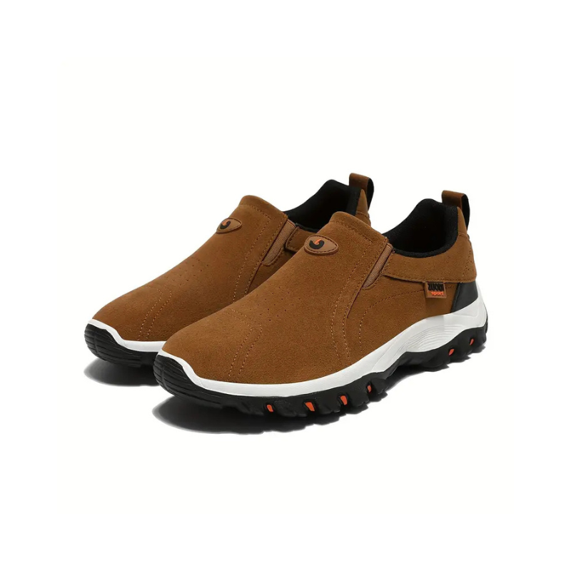 James | Tan Slip-On Walking Shoes