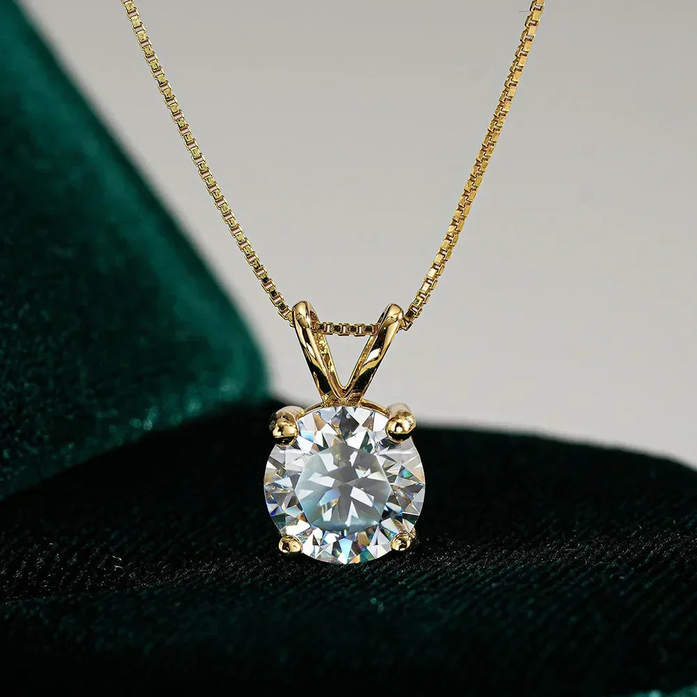 Solitaire | Moissanite Pendant Necklace