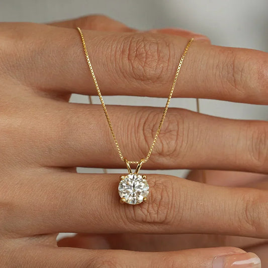 Solitaire | Moissanite Pendant Necklace