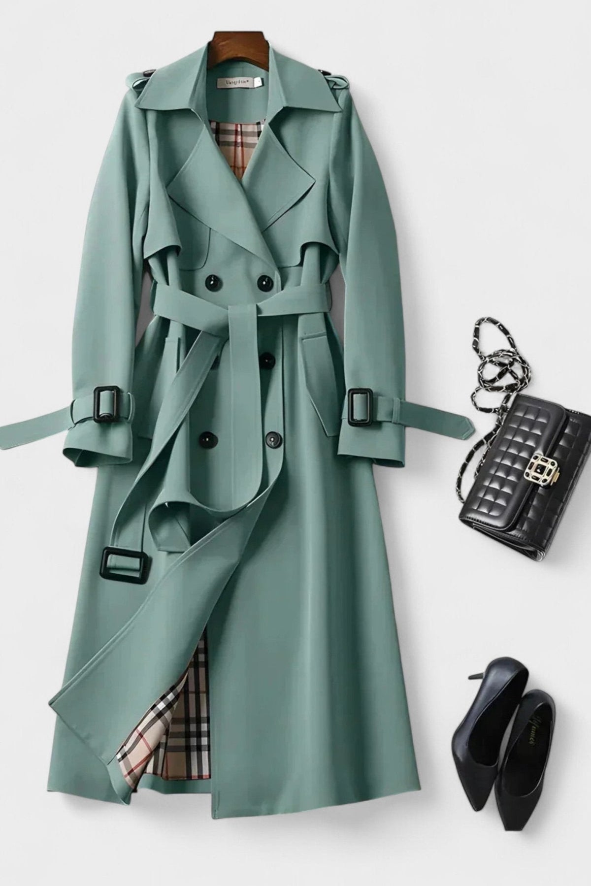 Sarah | Camel Belted Trench Coat