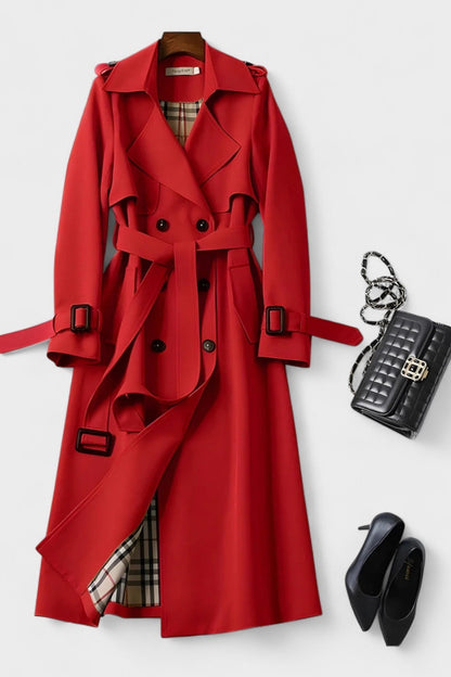 Sarah | Camel Belted Trench Coat