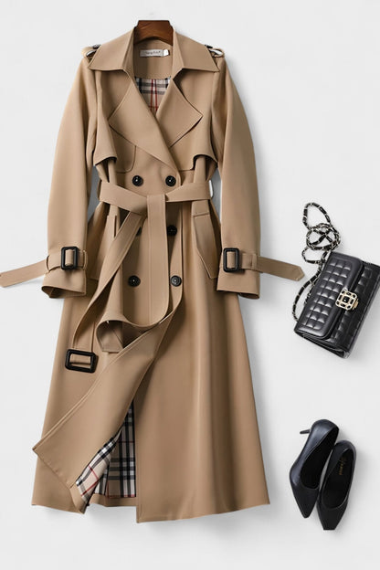 Sarah | Camel Belted Trench Coat