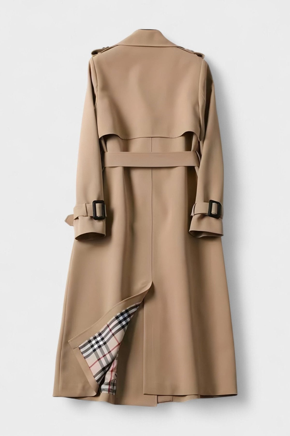 Sarah | Camel Belted Trench Coat