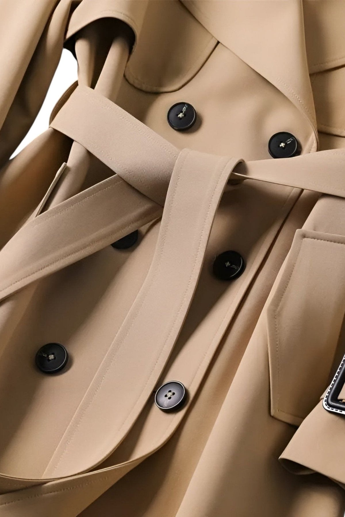 Sarah | Camel Belted Trench Coat