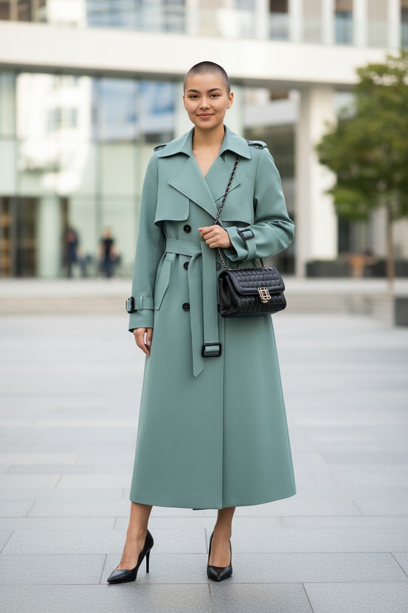 Sarah | Camel Belted Trench Coat