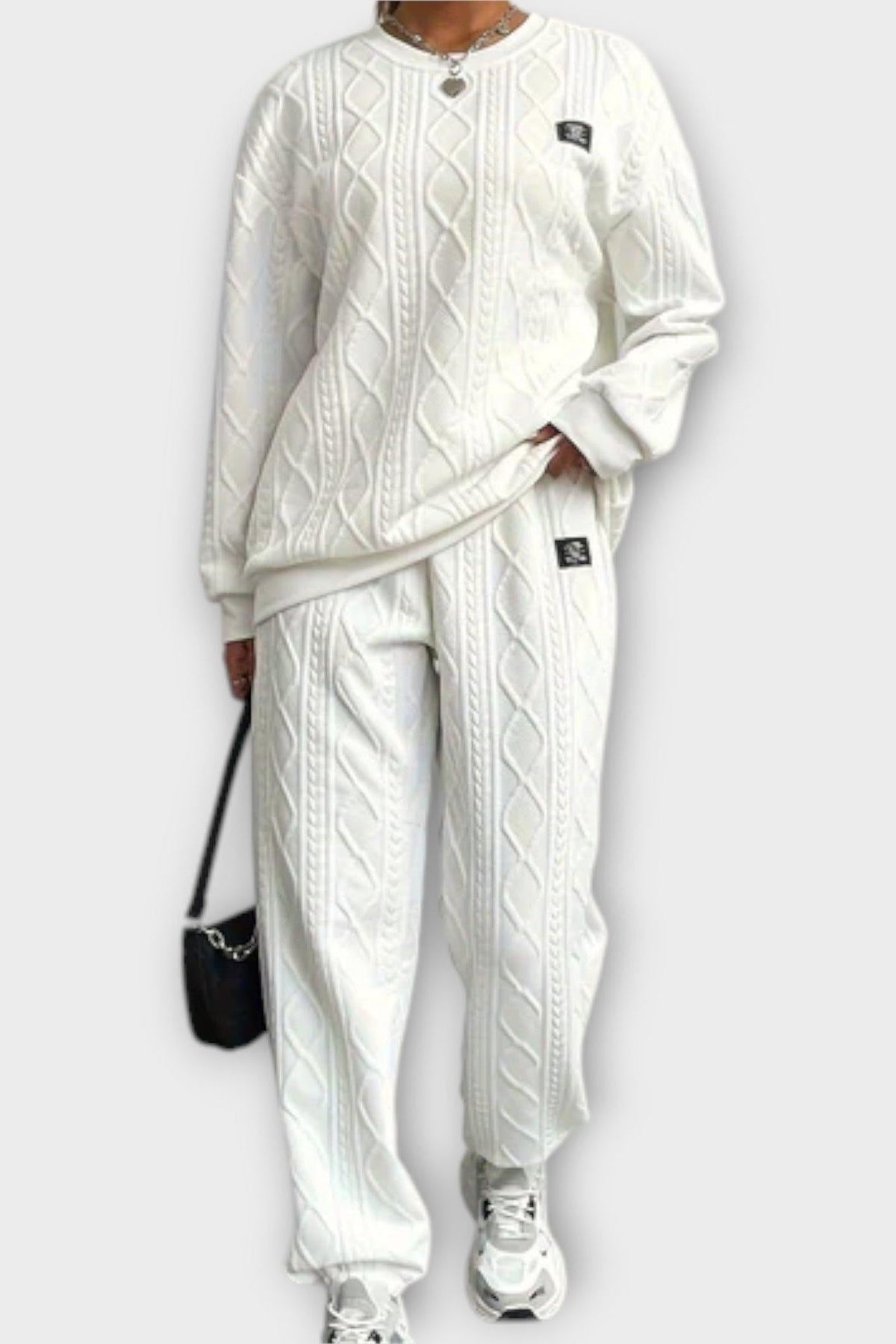 Skye | Cable-Knit Jumper & Trouser Set