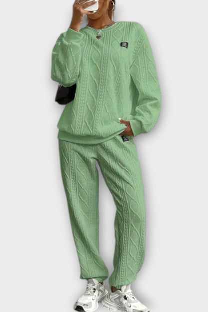 Skye | Cable-Knit Jumper & Trouser Set