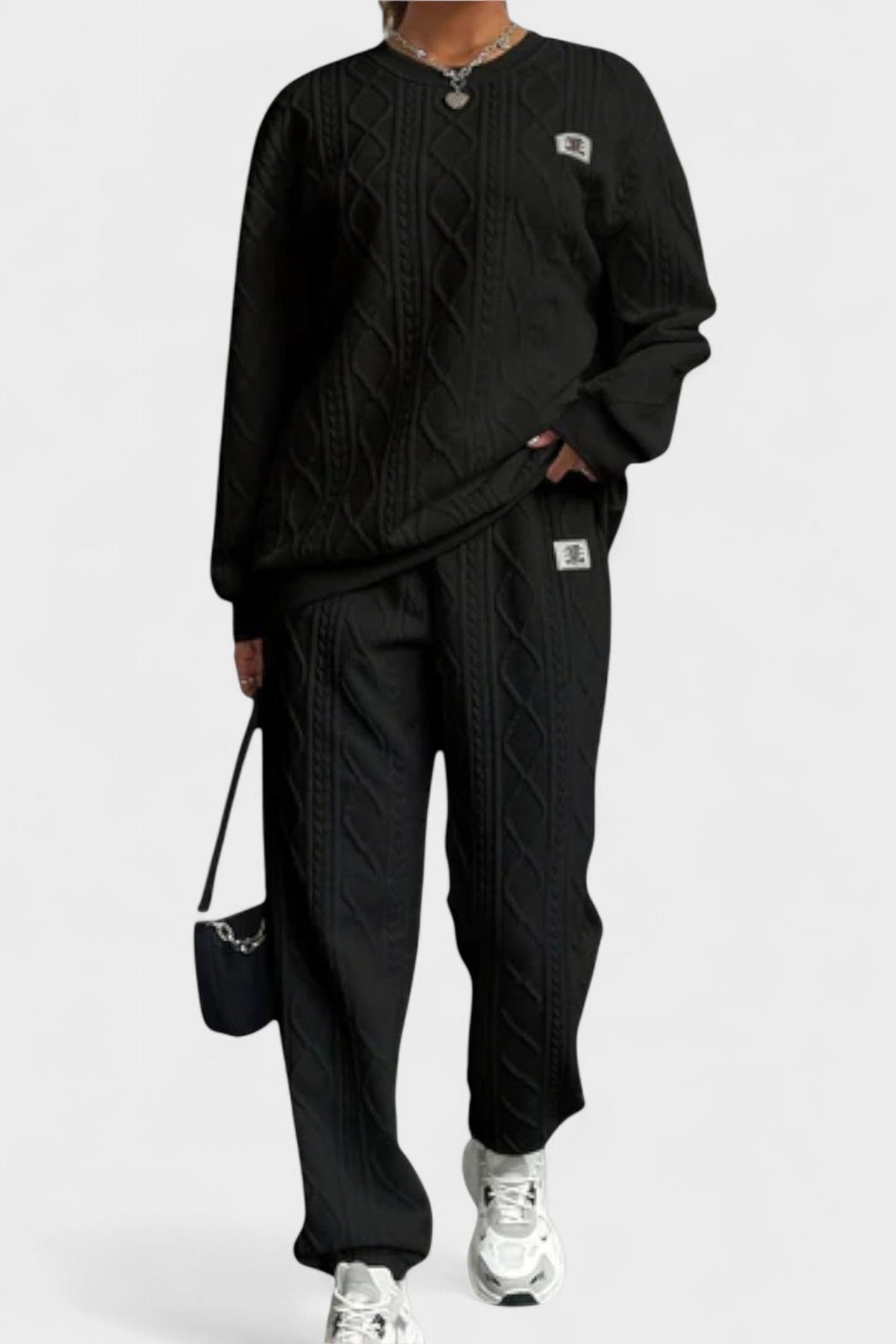 Skye | Cable-Knit Jumper & Trouser Set