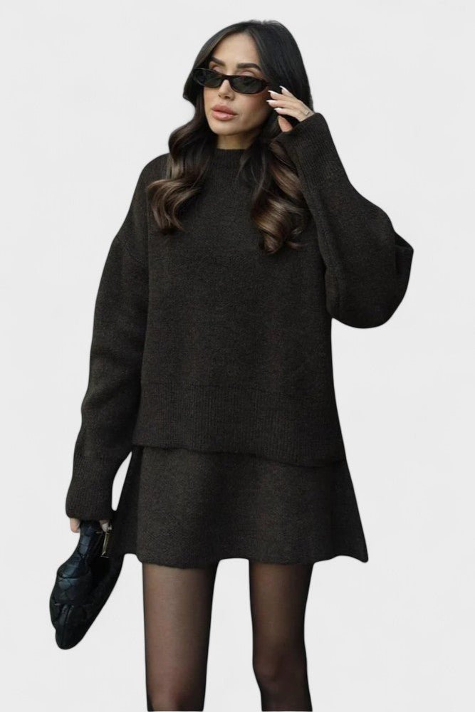 Susanna | Longline Knit Jumper & Trouser Set