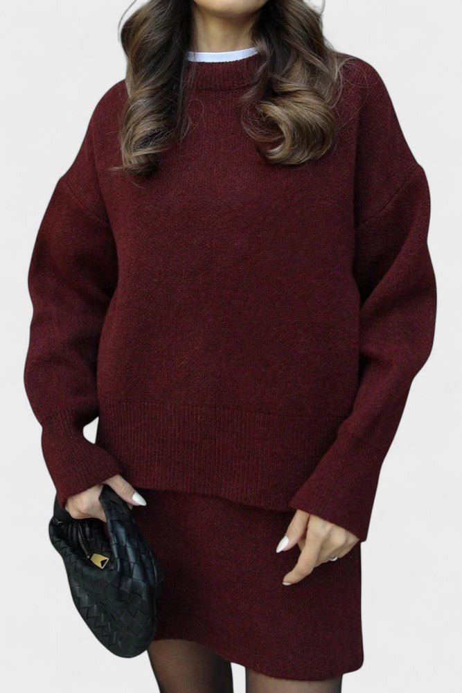 Susanna | Longline Knit Jumper & Trouser Set