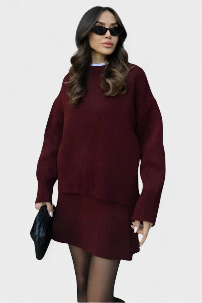Susanna | Longline Knit Jumper & Trouser Set