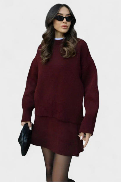 Susanna | Longline Knit Jumper & Trouser Set
