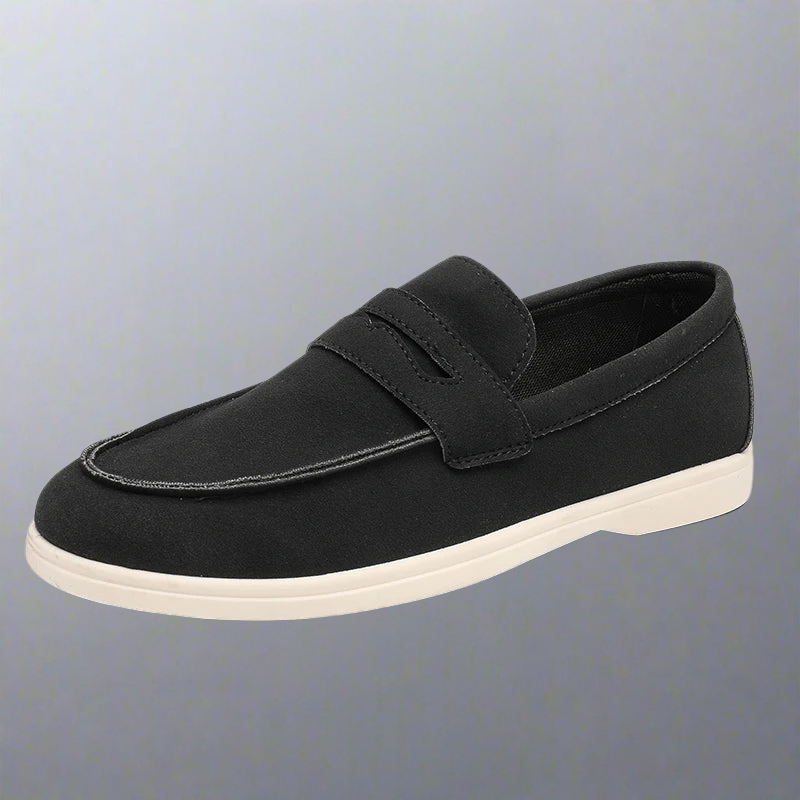 Simon | Sand Suede Loafers