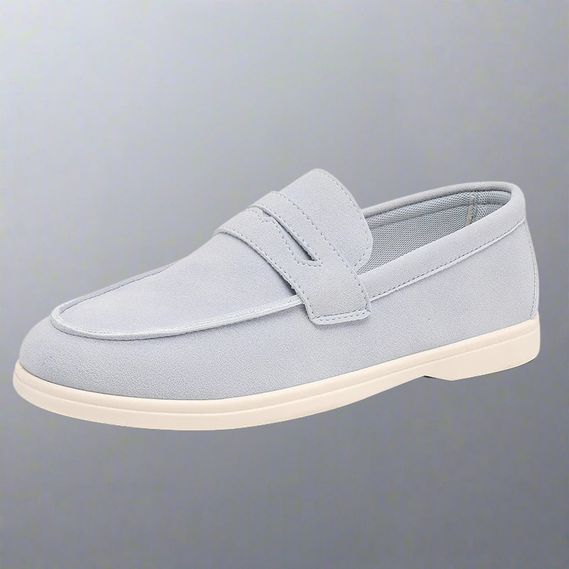 Simon | Sand Suede Loafers
