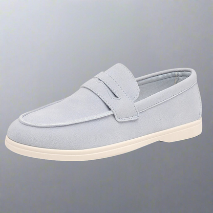 Simon | Sand Suede Loafers