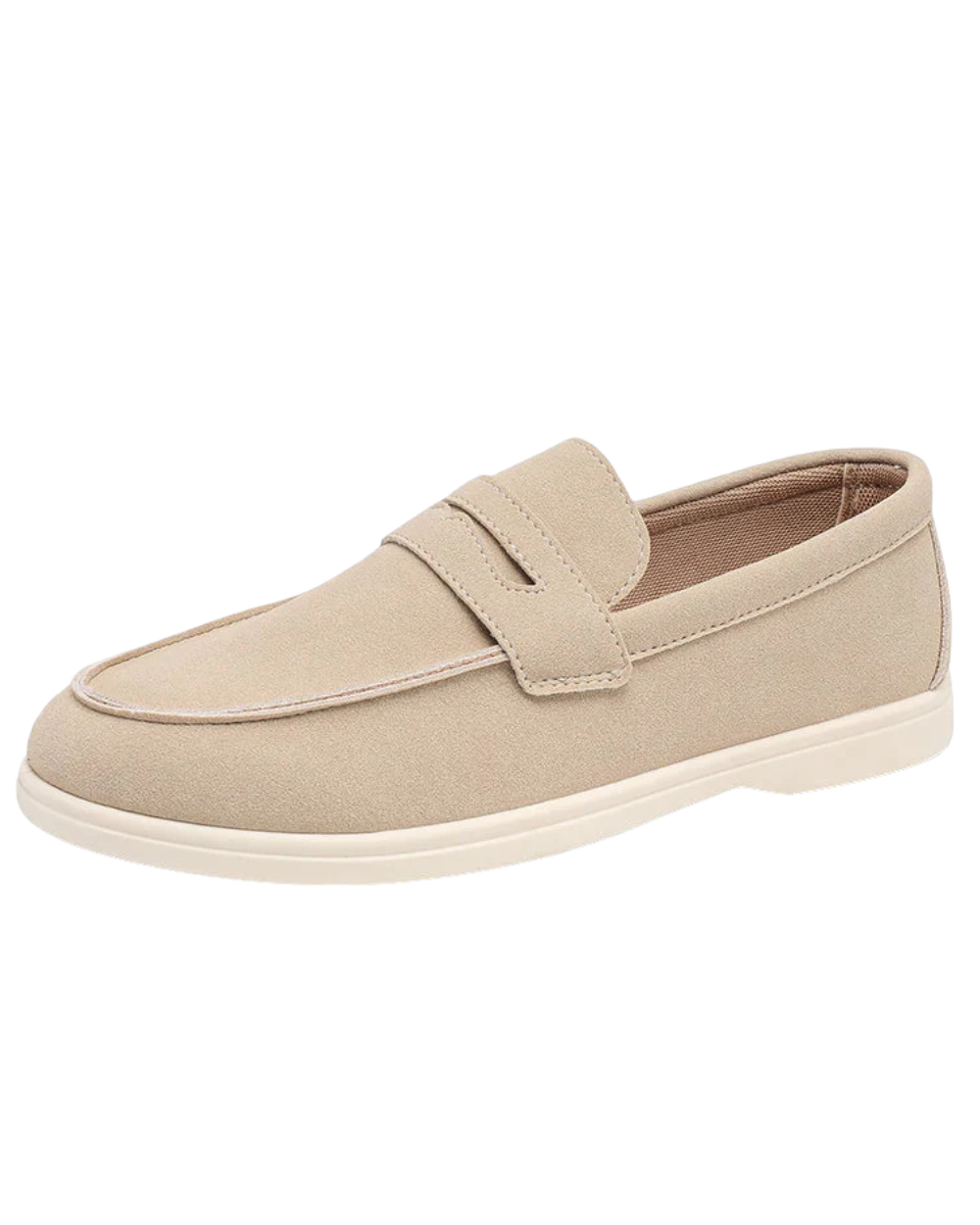 Simon | Sand Suede Loafers