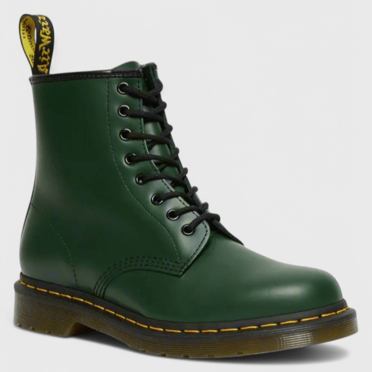 Sara | Black Lace-Up Combat Boots