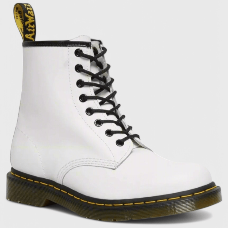 Sara | Black Lace-Up Combat Boots