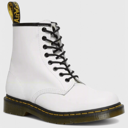 Sara | Black Lace-Up Combat Boots