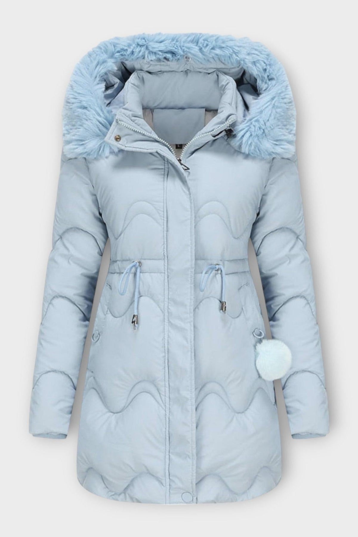 Sara | Black Quilted Drawstring Jacket