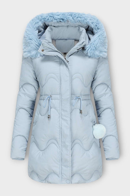 Sara | Black Quilted Drawstring Jacket