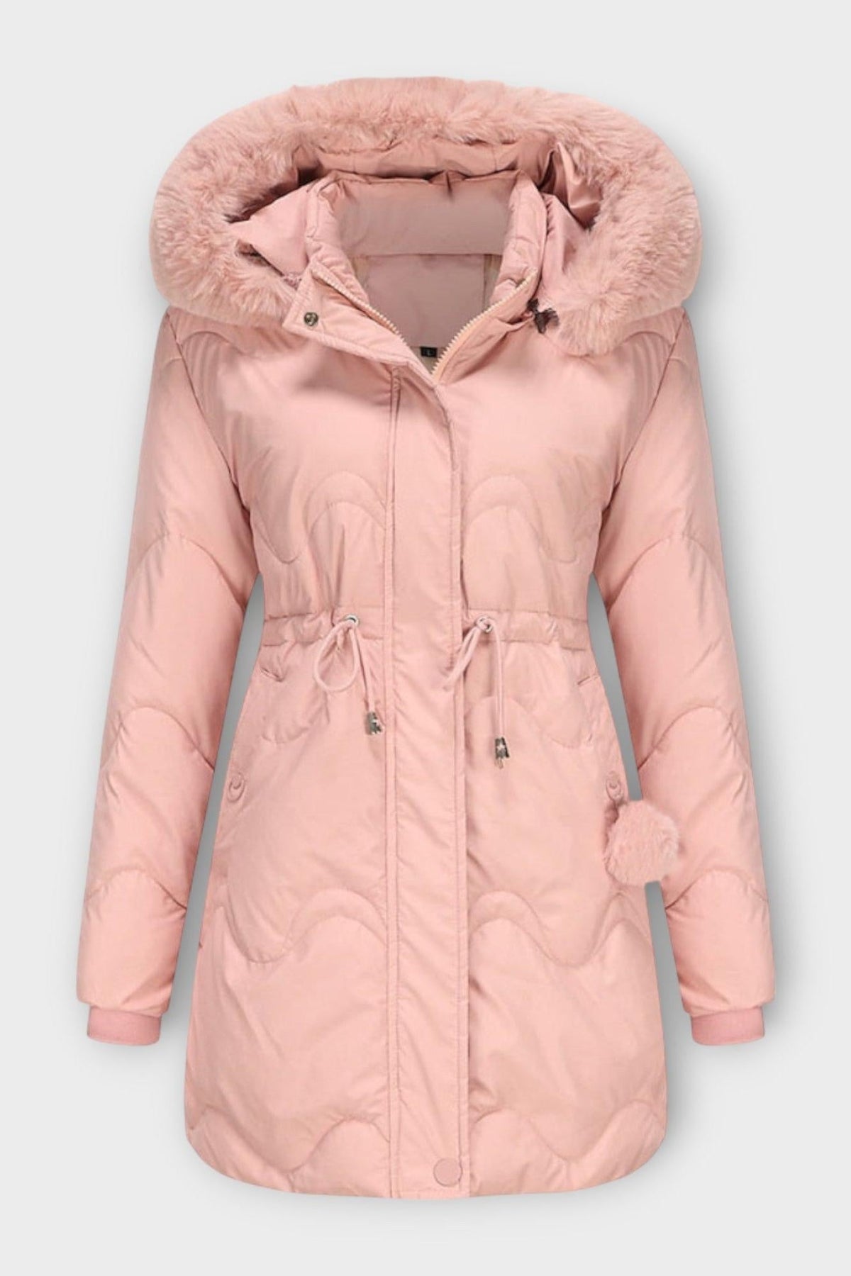 Sara | Black Quilted Drawstring Jacket
