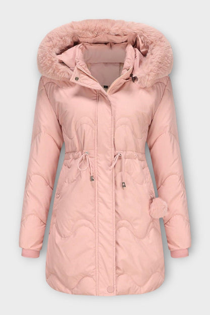 Sara | Black Quilted Drawstring Jacket