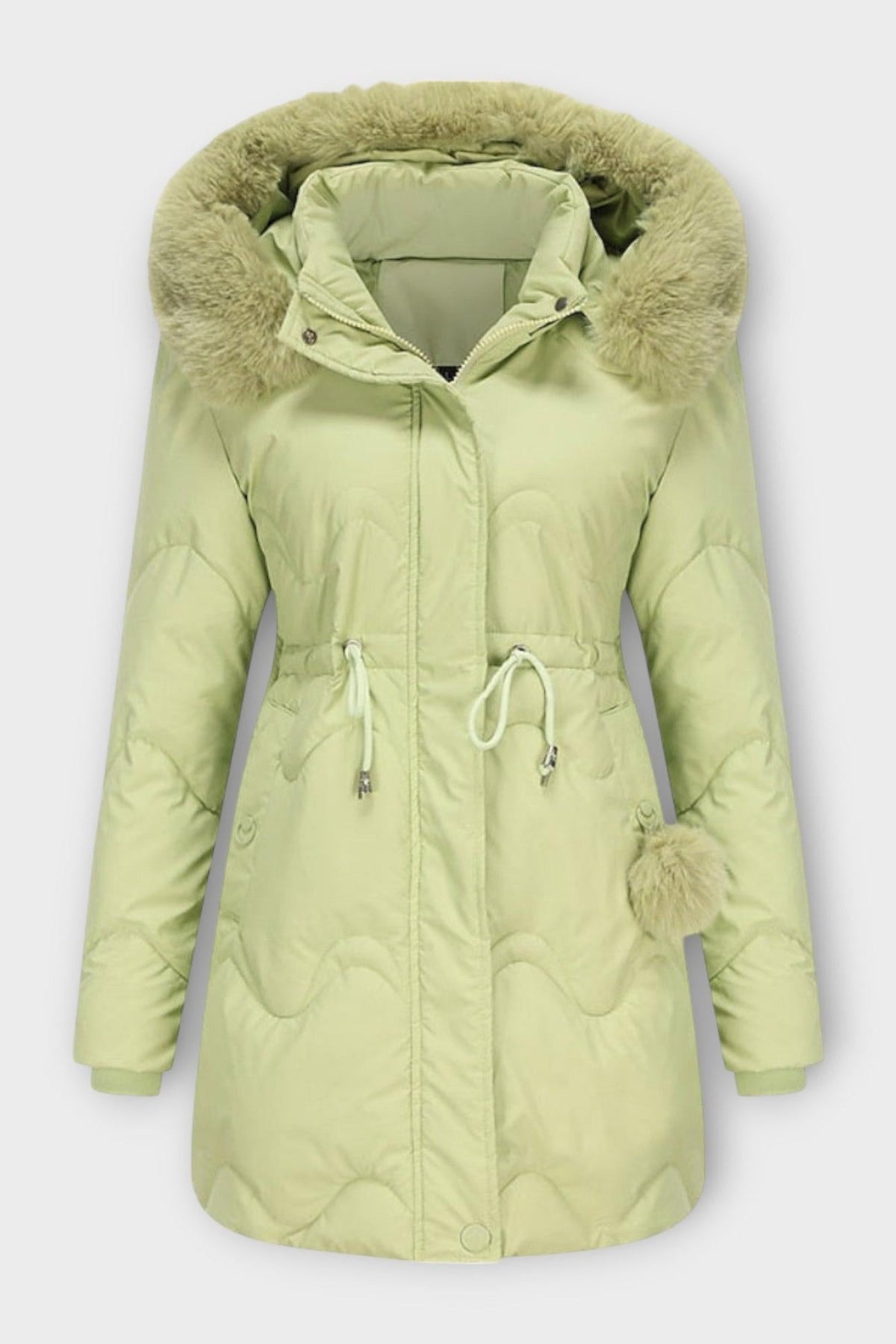 Sara | Black Quilted Drawstring Jacket