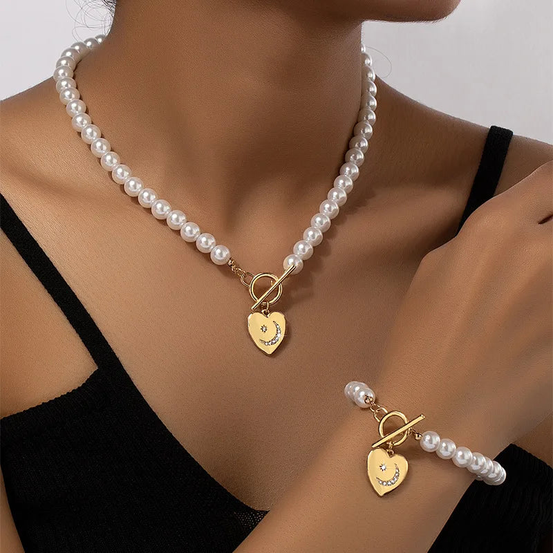 Aurelia | Beaded Heart Jewellery Set