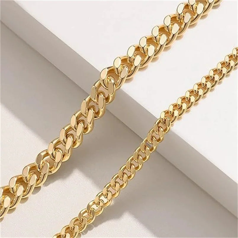 Duo | Layered Chain Anklet Set