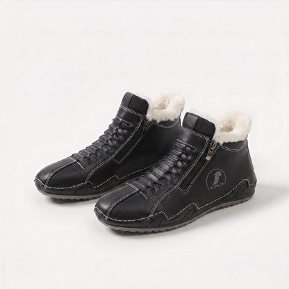 Lucy | Lace-Up Fleece-Lined Ankle Boots