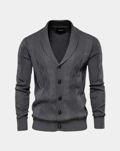Sebastian | Grey Button Cardigan