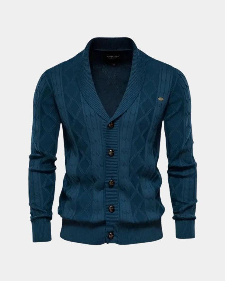 Sebastian | Grey Button Cardigan