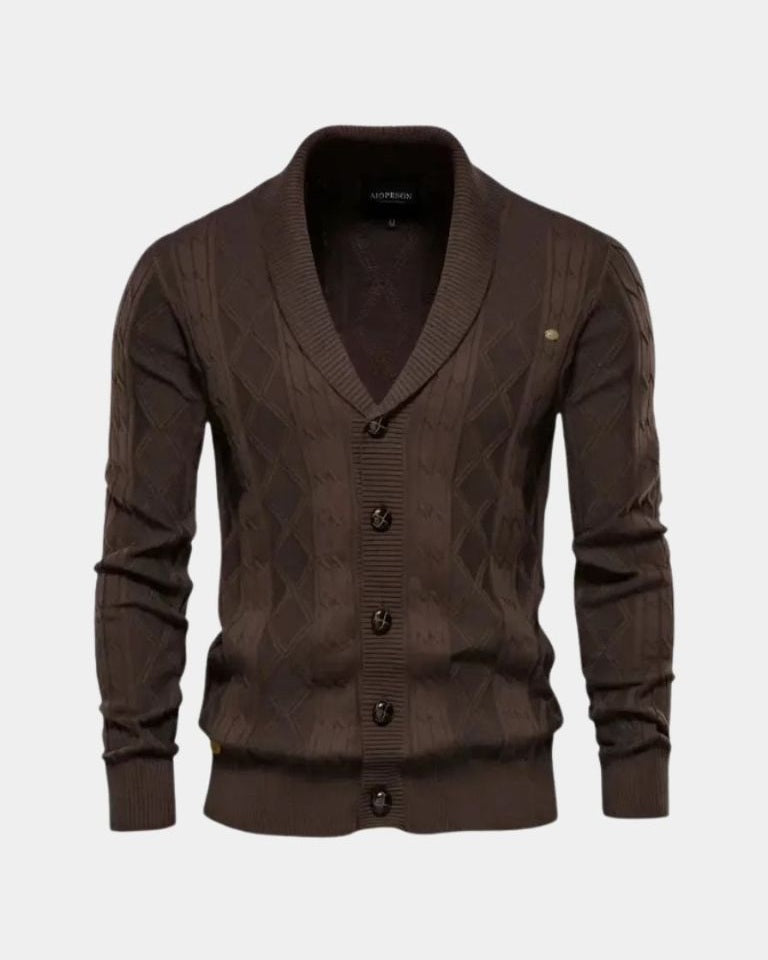 Sebastian | Grey Button Cardigan