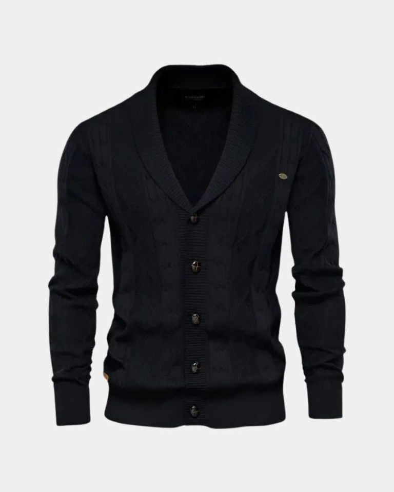 Sebastian | Grey Button Cardigan